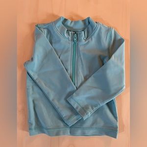 NWOT Primary baby rash guard teal 3-6 months